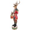 Clayre & Eef 5PR0155 Decoratie Rendier 25x22x82 cm Braun Rot