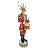 Clayre & Eef 5PR0155 Decoratie Rendier 25x22x82 cm Braun Rot