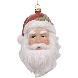 Clayre & Eef 66083 Decoratiehanger Kerstman 9x7x15 cm
