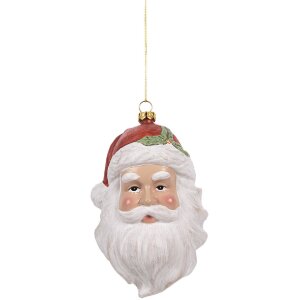 Clayre & Eef 66083 Decoratiehanger Kerstman 9x7x15 cm