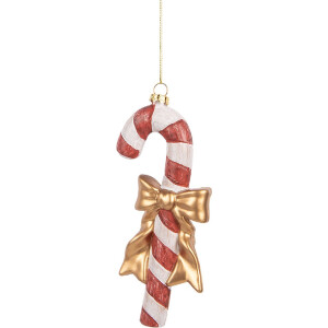Clayre & Eef 66084 Decoratie Hangdecoratie Pepermuntstok 8x3x18 cm Rot en Wit