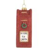 Clayre & Eef 66091 Decoratieve Hangende Brievenbus 5x4x11 cm Rot en Wit