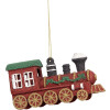 Clayre & Eef 66092 Decoratie Hangdecor Lokomotief 12x4x7 cm Rood Groen