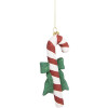 Clayre & Eef 66093 Decoratie Hangdecoratie Peperstok 8x3x17 cm Rood Wit