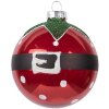 Clayre & Eef 6GL5138 Kerstbal Ø 8 cm Rood
