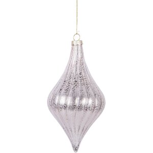 Clayre & Eef Kerstbal Roze Ø 8x15 cm