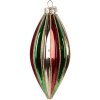 Clayre & Eef 6GL5175 Kerstbal Ø 6x13 cm Meerkleurig