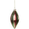 Clayre & Eef 6GL5175 Kerstbal Ø 6x13 cm Meerkleurig