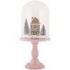 Clayre & Eef 6GL5189 Glasklok met Decoratie LED Ø 17x36 cm