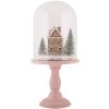 Clayre & Eef 6GL5189 Glasklok met Decoratie LED Ø 17x36 cm