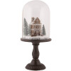 Clayre & Eef 6GL5190 Glasklok met Decoratie LED Ø 17x36 cm