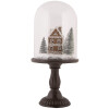 Clayre & Eef 6GL5190 Glasklok met Decoratie LED Ø 17x36 cm