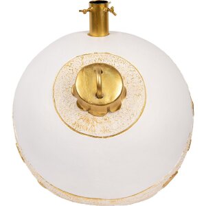 Clayre & Eef 6MG0105 Kerstboomstandaard 40x38x38 cm Wit Goudkleurig