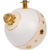 Clayre & Eef 6MG0105 Kerstboomstandaard 40x38x38 cm Wit Goudkleurig