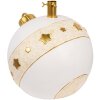 Clayre & Eef 6MG0105 Kerstboomstandaard 40x38x38 cm Wit Goudkleurig
