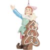 Clayre & Eef 6PR5298 Decoratie Hanger Elf 8x4x11 cm Groen Bruin