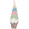 Clayre & Eef 6PR5300 Decoratie Hangende Taart Ø 5x13 cm Mehrfarbig