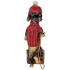 Clayre & Eef 6PR5305 Decoratie Hond Dackel 8x4x13 cm Bruin Rood