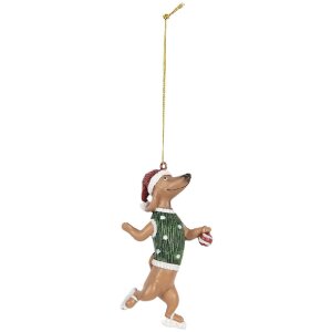 Clayre & Eef 6PR5308 Decoratiehanger Hond 6x3x10 cm...