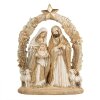 Clayre & Eef 6PR5646 Kerstgroep 19x7x24 cm Beige-Goud