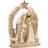 Clayre & Eef 6PR5646 Kerstgroep 19x7x24 cm Beige-Goud