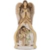 Clayre & Eef 6PR5647 Kerstgroep 15x12x30 cm Beige-Goudkleurig