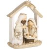 Clayre & Eef 6PR5648 Kerstgroep 10x5x12 cm Beige Goudkleurig