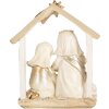 Clayre & Eef 6PR5648 Kerstgroep 10x5x12 cm Beige Goudkleurig