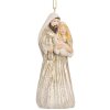 Clayre & Eef 6PR5649 Decoratieve Kersthanger Groep 5x4x11 cm Beige