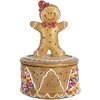 Clayre & Eef 6PR5650 Doos met Peperkoekmannetjes Bruin Ø 7x11 cm