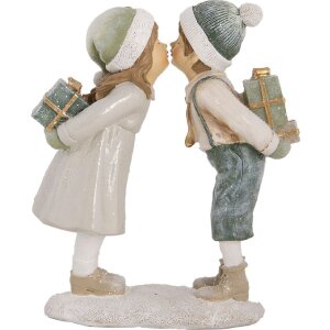 Clayre & Eef 6PR5651 Kinderdecoratie 15x6x18 cm Beige Groen