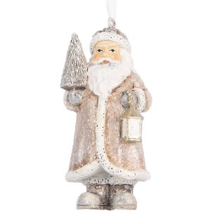 Clayre & Eef 6PR5661 Decoratie Hangfiguur Kerstman...
