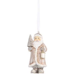 Clayre & Eef 6PR5661 Decoratie Hangfiguur Kerstman...