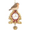 Clayre & Eef 6PR5664 Decoratiehanger Vogel 6x3x11 cm