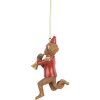 Clayre & Eef 6PR5666 Decoratiehanger Aap 7x3x11 cm Bruin Rood