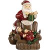 Clayre & Eef 6PR5668 Kerstman met Kinderen 17x13x18 cm Rood