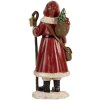 Clayre & Eef 6PR5672 Kerstman 12x11x26 cm Rood & Wit