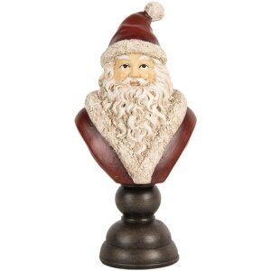 Clayre & Eef 6PR5673 Decoratie Borst Kerstman 11x8x22...