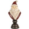 Clayre & Eef 6PR5673 Decoratie Borst Kerstman 11x8x22 cm Rood & Wit