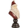 Clayre & Eef 6PR5673 Decoratie Borst Kerstman 11x8x22 cm Rood & Wit