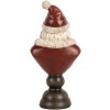 Clayre & Eef 6PR5673 Decoratie Borst Kerstman 11x8x22 cm Rood & Wit