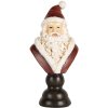 Clayre & Eef 6PR5674 Decoratieve Kerstman Buste 7x5x15 cm