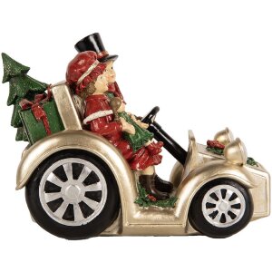 Clayre & Eef 6PR5675 Decoratie Kind in Auto 22x14x16...