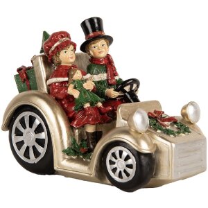 Clayre & Eef 6PR5675 Decoratie Kind in Auto 22x14x16...