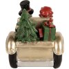 Clayre & Eef 6PR5675 Decoratie Kind in Auto 22x14x16 cm Goudkleurig