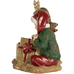 Clayre & Eef 6PR5676 Decoratie Kinder Rood en Groen 14x9x11 cm
