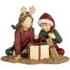 Clayre & Eef 6PR5676 Decoratie Kinder Rood en Groen 14x9x11 cm