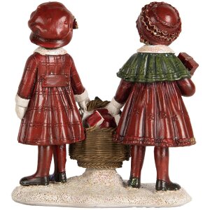 Clayre & Eef 6PR5678 Kerstdecoratie Kind Rood 11x6x12 cm