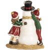 Clayre & Eef 6PR5679 Decoratie Kinderen met Sneeuwman 13x10x16 cm Rood Wit