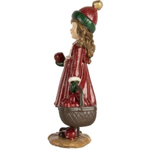 Clayre & Eef 6PR5680 Decoratie Kind 7x5x13 cm Rood en Groen